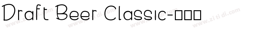 Draft Beer Classic字体转换